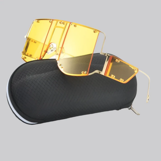 Techwear Oversized Mirror Sunglasses