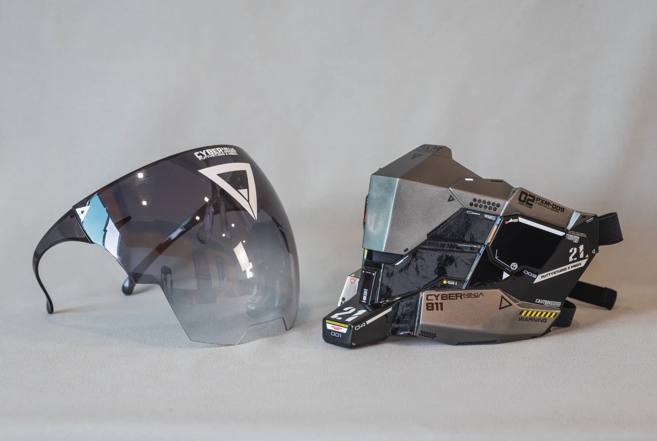 Techwear Gray Cyberpunk Mask