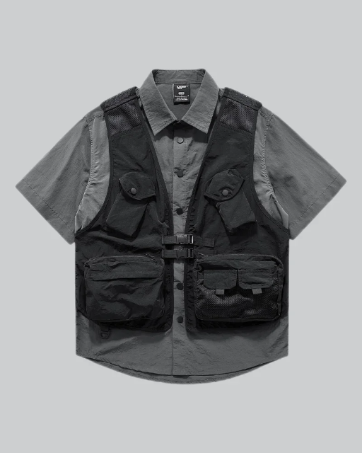 Techwear Fake Two Piece Shirt