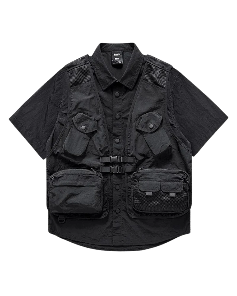 Techwear Fake Two Piece Shirt