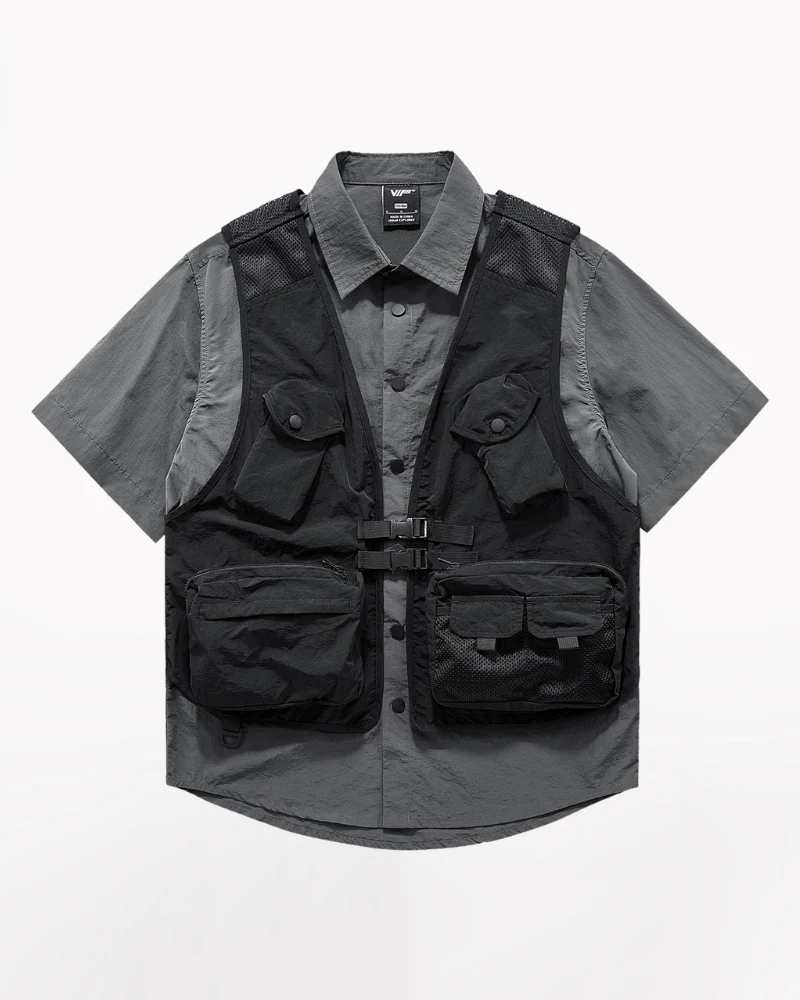 Techwear Fake Two Piece Shirt
