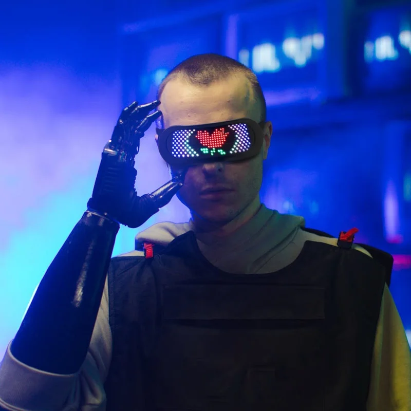 Techwear Luminous Glasses LED
