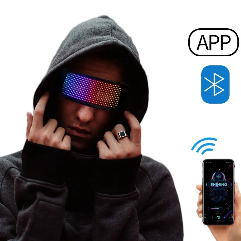 Techwear Luminous Glasses LED