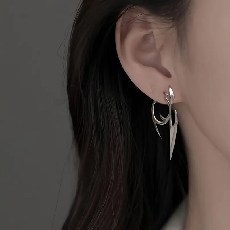 Techwear Shadow Blade Earrings