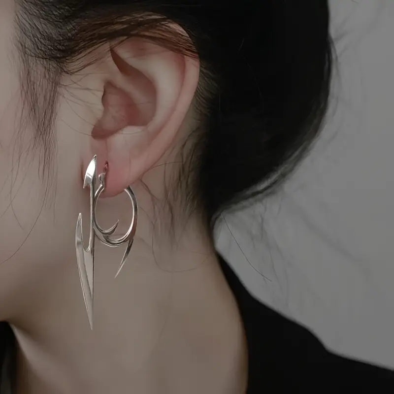 Techwear Shadow Blade Earrings
