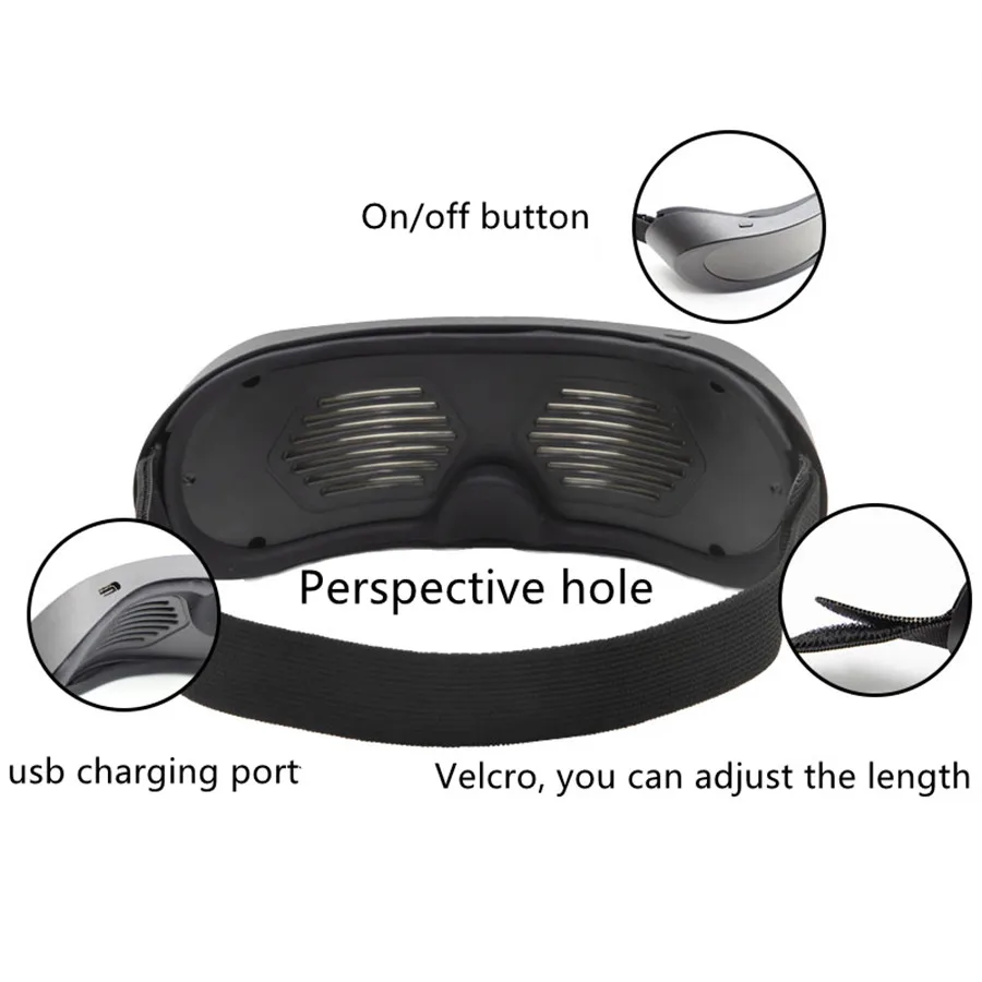 Techwear Luminous Glasses LED