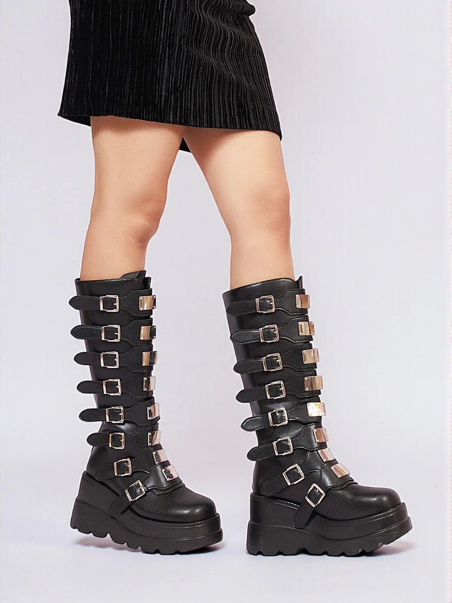 Techwear Buckle Boots