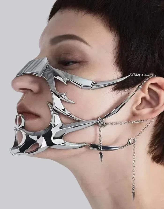 Techwear Cyberpunk Metal Mask