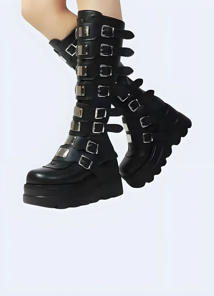 Techwear Buckle Boots