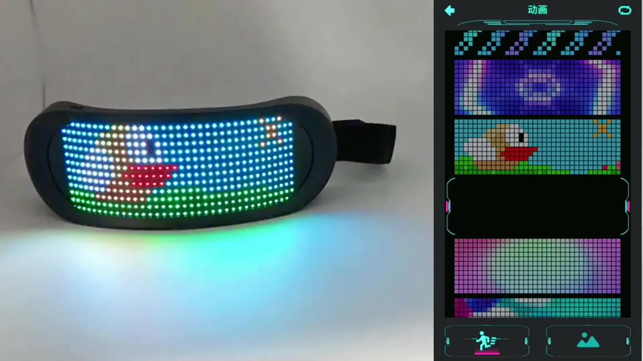 Techwear Luminous Glasses LED