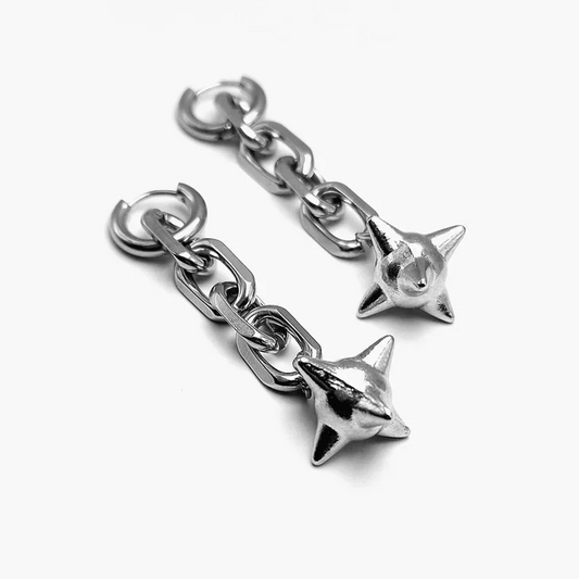 Techwear Spike Ball Earrings