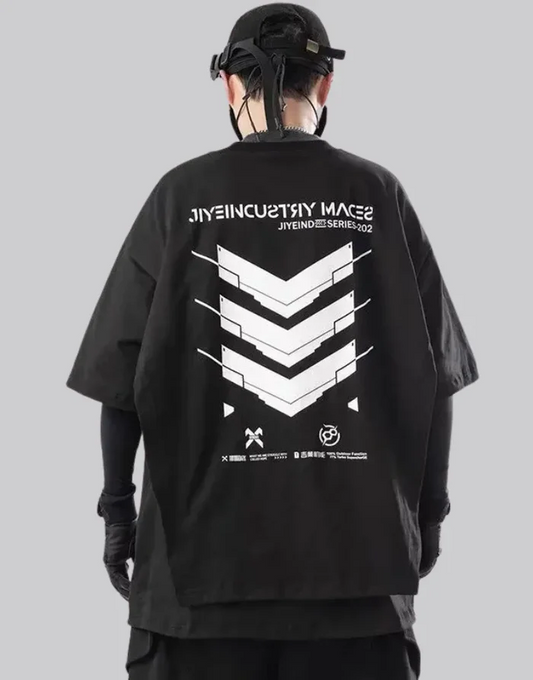 Techwear Cyberpunk Graphic Tee