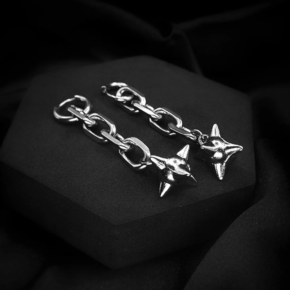 Techwear Spike Ball Earrings