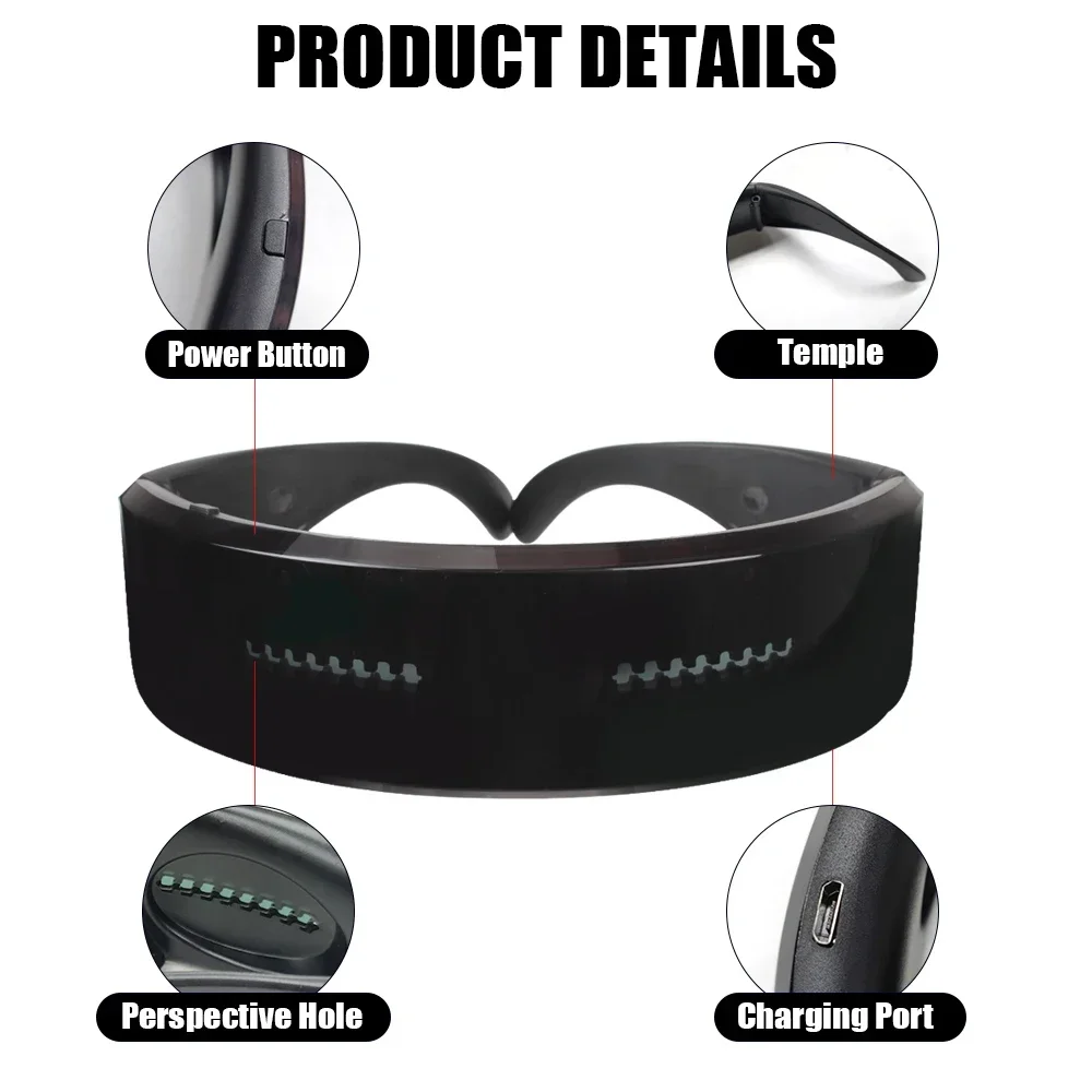 Techwear Cyberpunk Bluetooth LED Cyberpunk Glasses