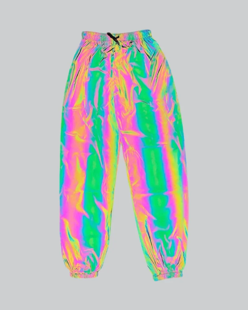 Techwear Multicolored Reflective Pants