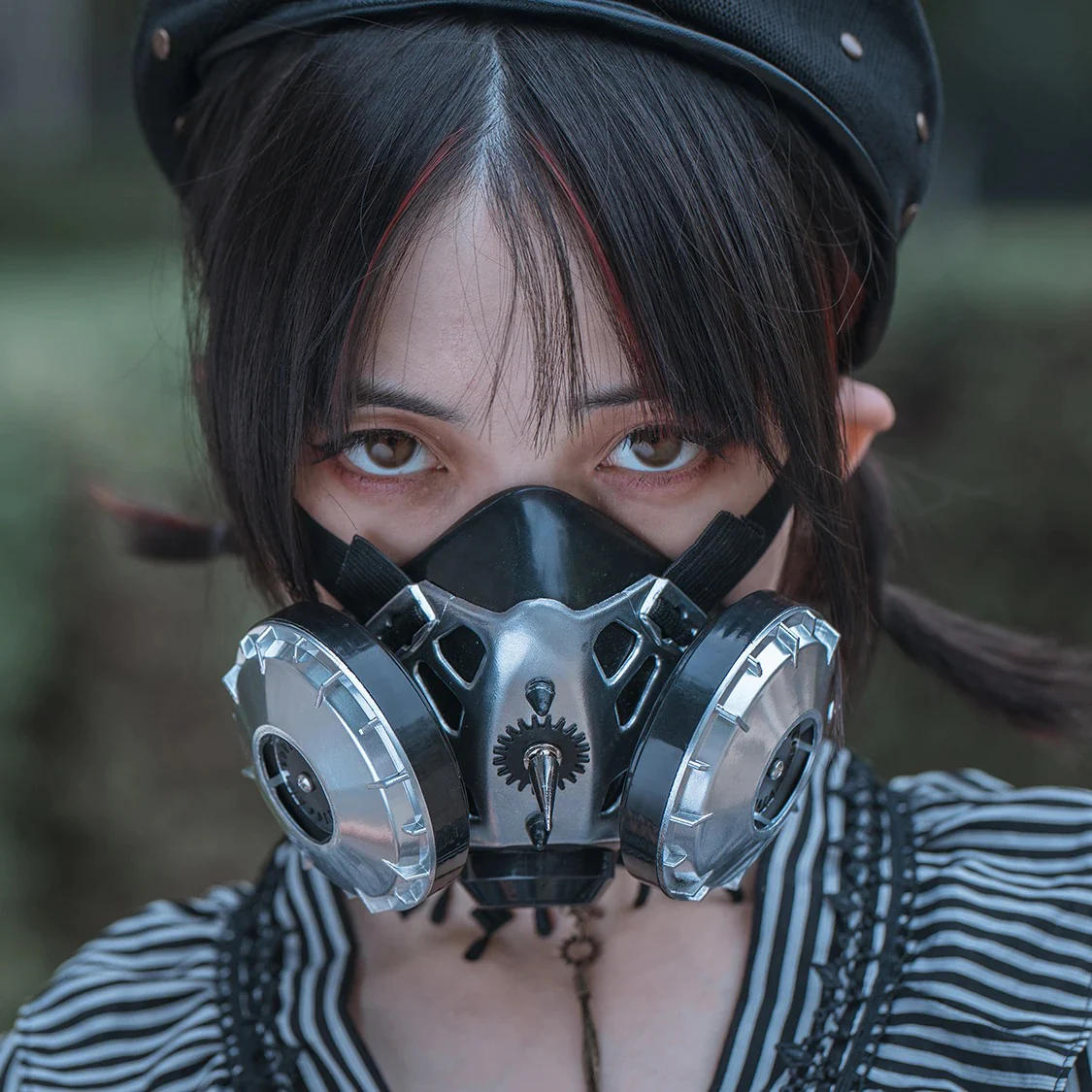 Techwear Steampunk Gas Mask