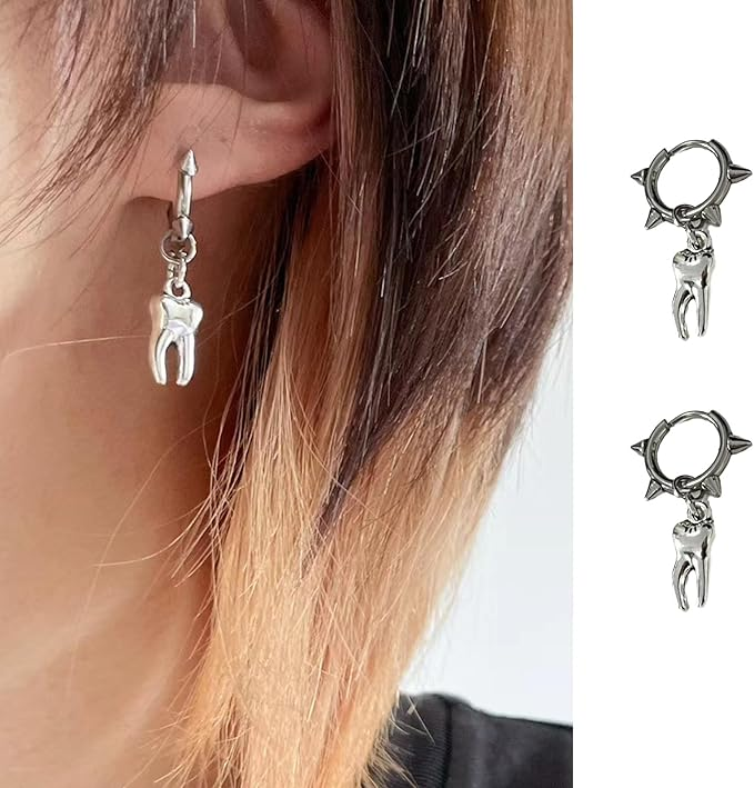 Techwear Tooth Earrings