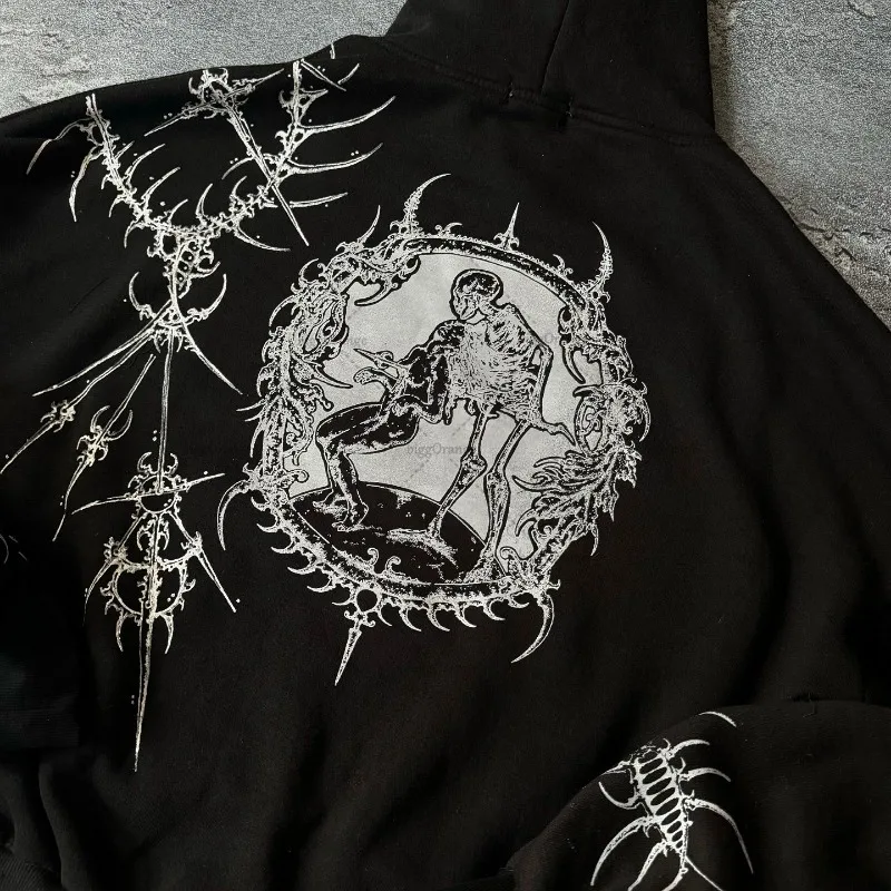Techwear Oversized Goth Hoodie