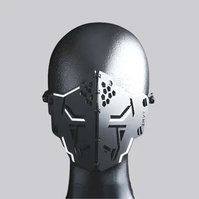 Techwear Cyberpunk Futuristic Face Mask