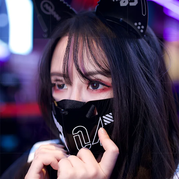 Techwear Cyberpunk Ears And Mask