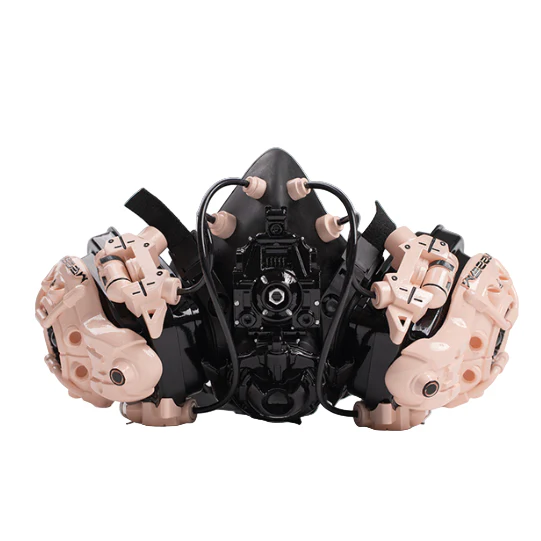 Techwear Beige Cyberpunk Mask