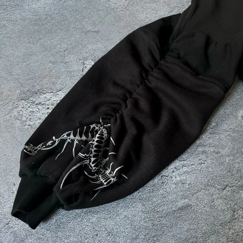 Techwear Oversized Goth Hoodie