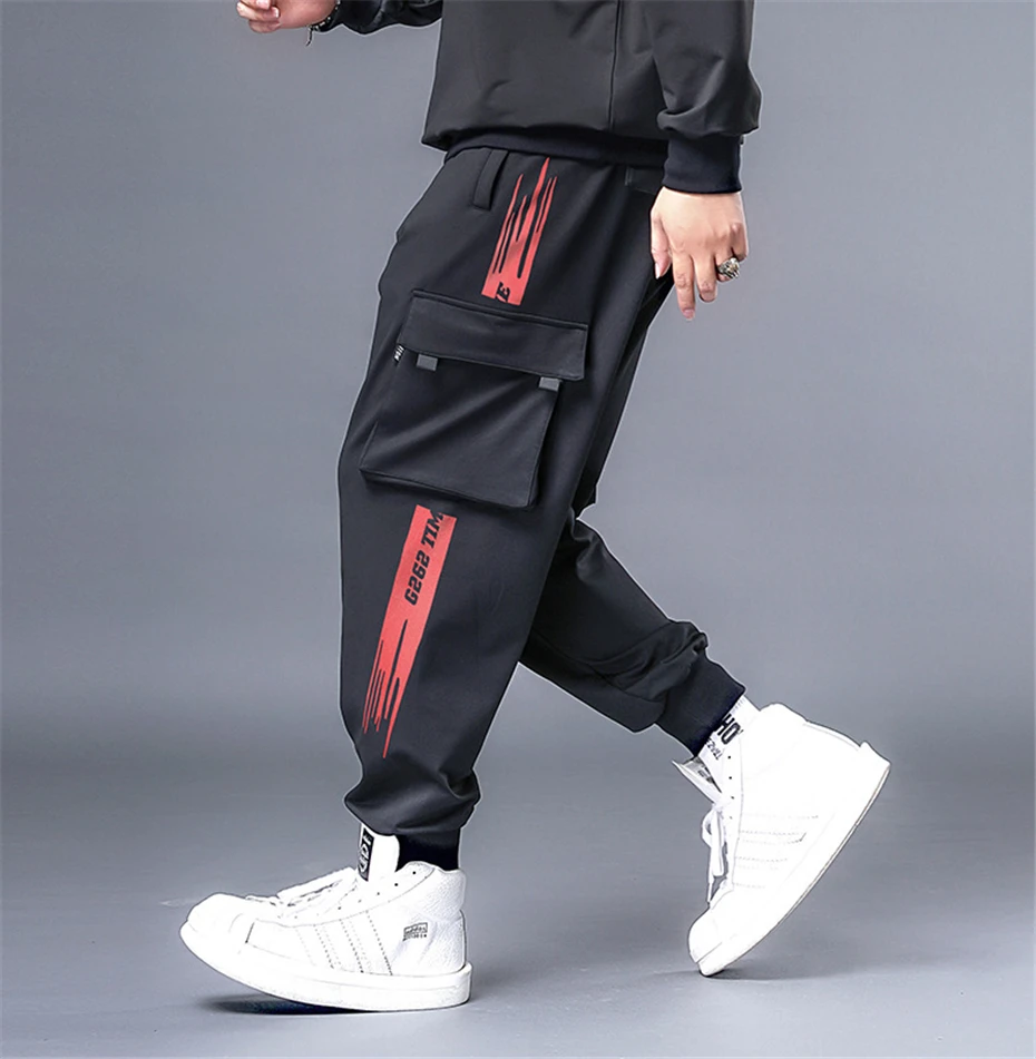Techwear Red Zone Cargo Pants
