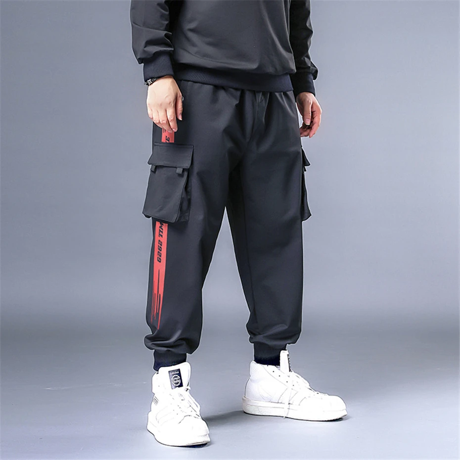 Techwear Red Zone Cargo Pants