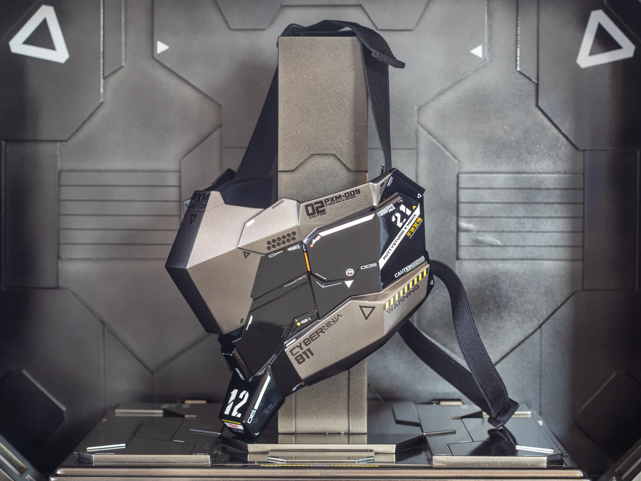 Techwear Gray Cyberpunk Mask