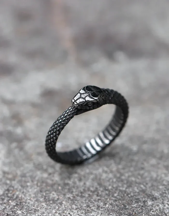 Techwear Serpent Ring