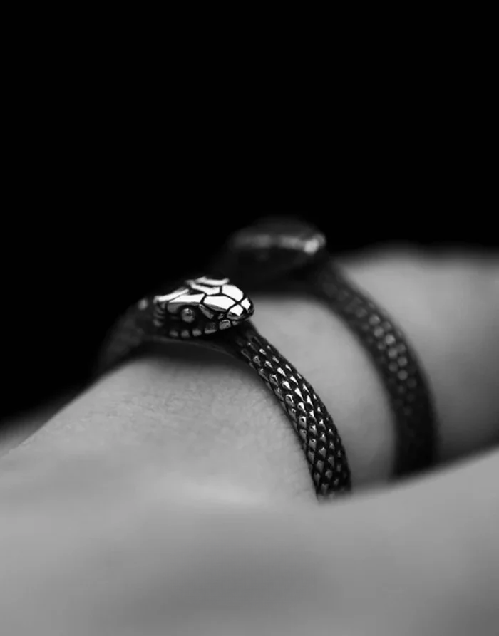 Techwear Serpent Ring