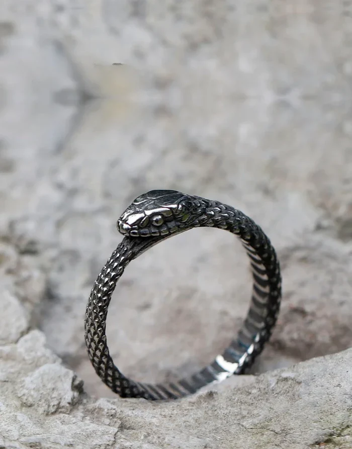 Techwear Serpent Ring