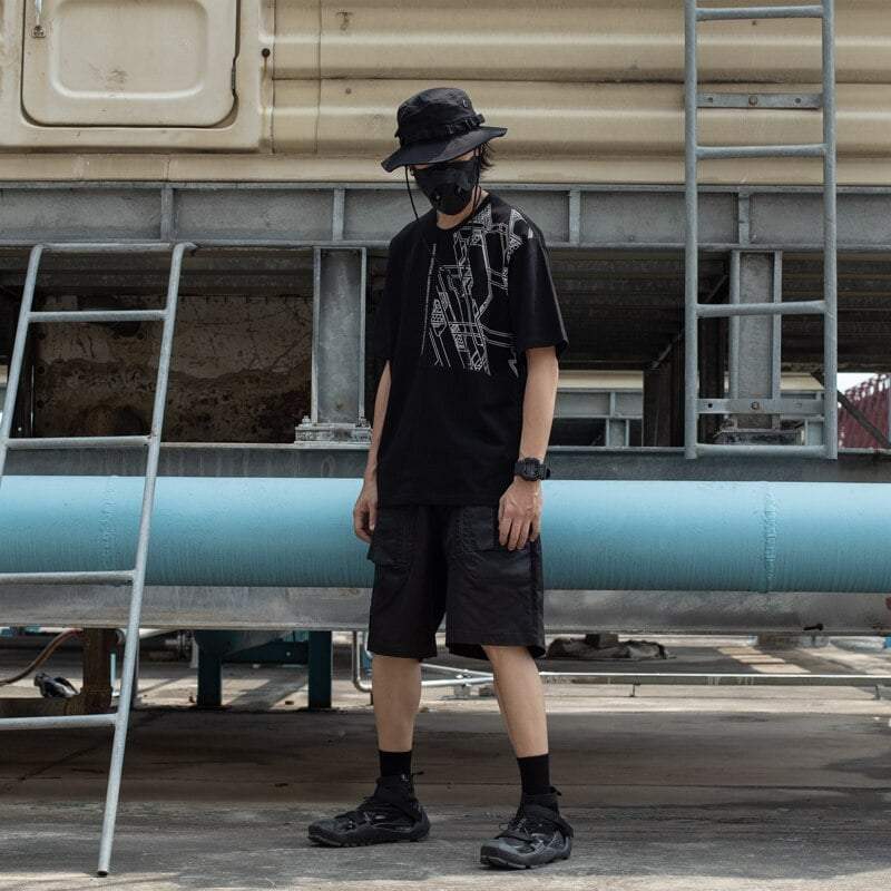 Techwear Futuristic t-shirt design