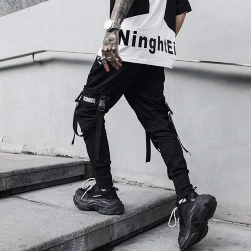Techwear Goth Cargo Pants
