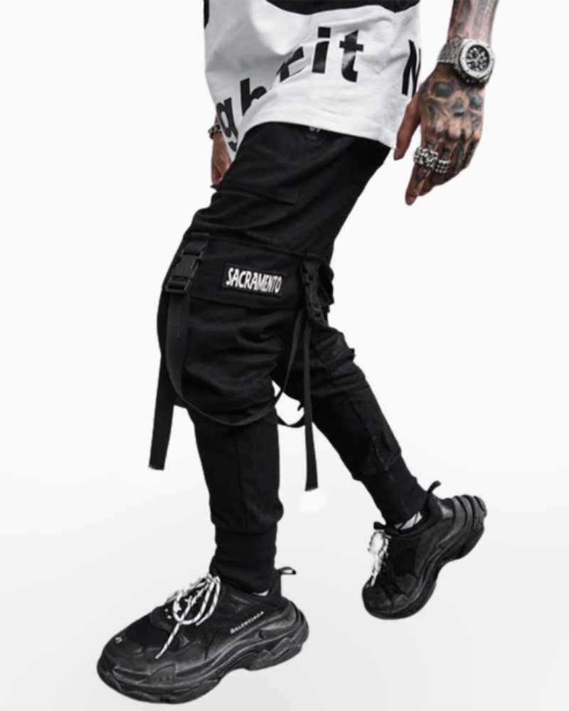 Techwear Goth Cargo Pants