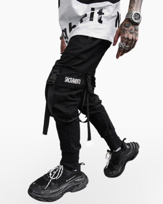 Techwear Goth Cargo Pants