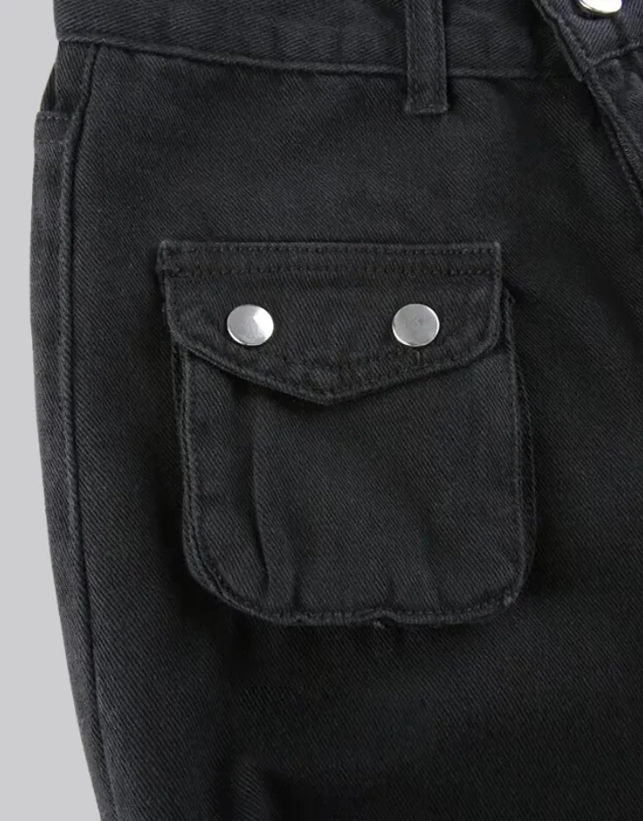 Techwear Women Goth Cargo Pants