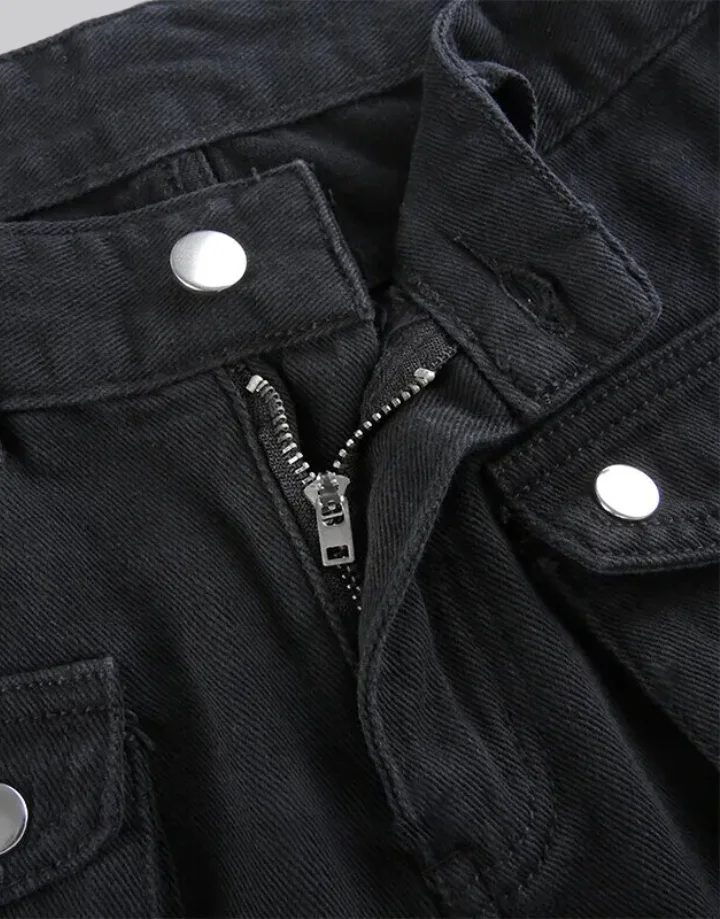 Techwear Women Goth Cargo Pants