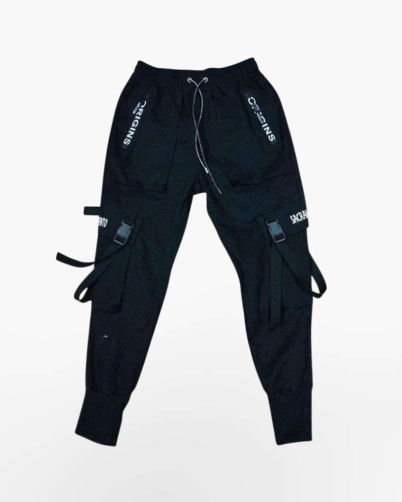 Techwear Goth Cargo Pants