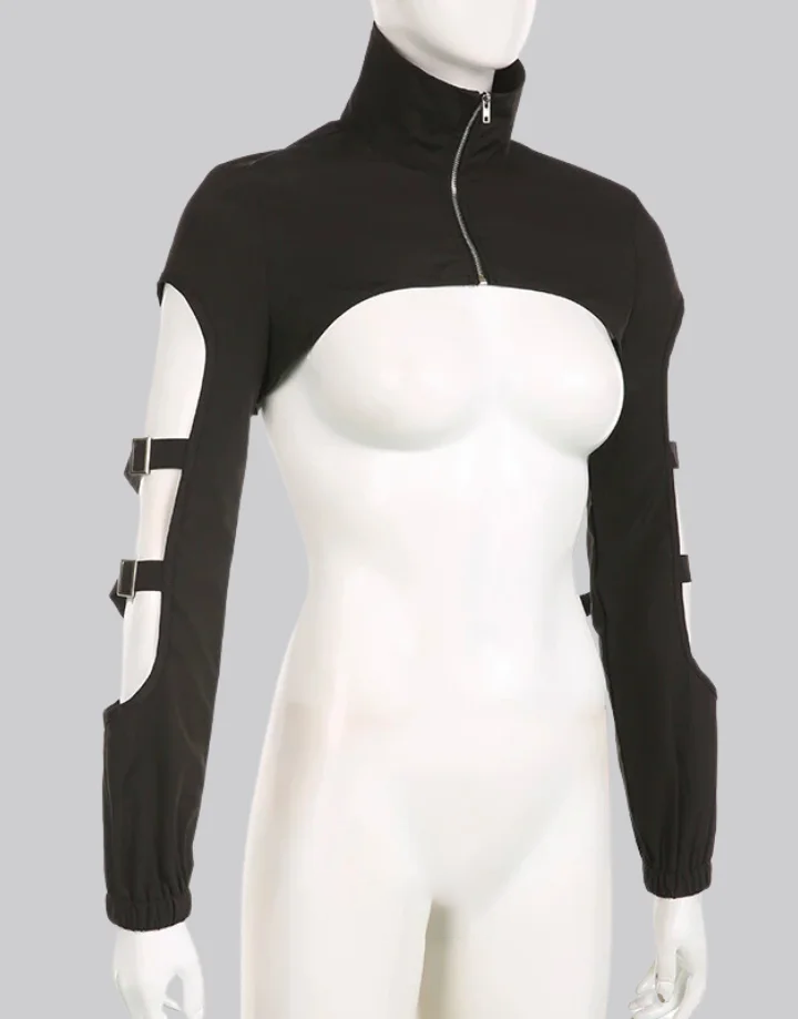 Techwear Goth Turtleneck