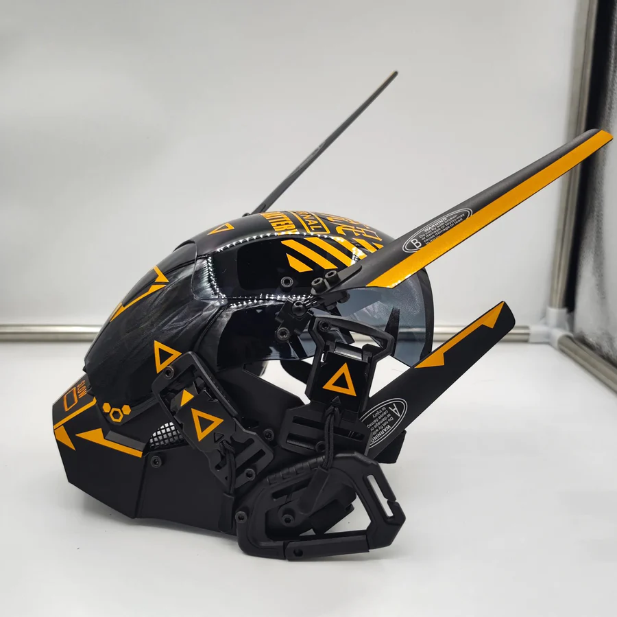 Techwear Cyberpunk High Battery Helmet