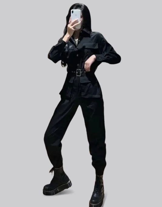 Techwear High Waist Jumpsuit