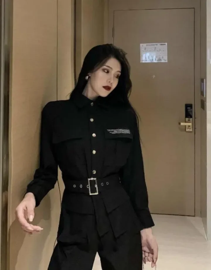 Techwear High Waist Jumpsuit