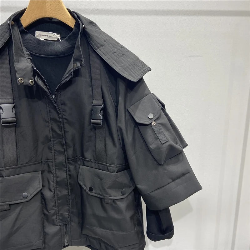 Hooded Techwear Jacket
