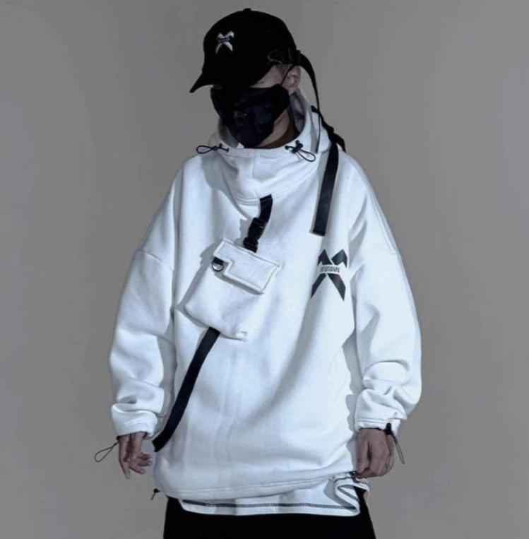 Techwear Hoodie with Headphones