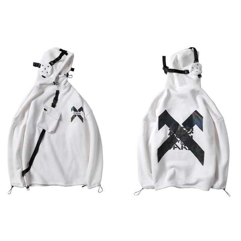 Techwear Hoodie with Headphones