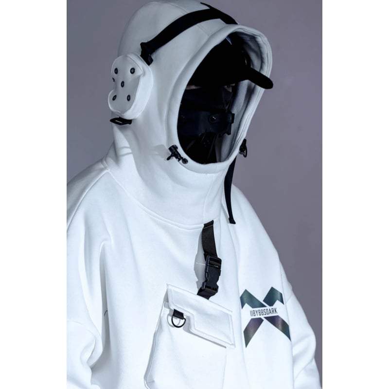 Techwear Hoodie with Headphones