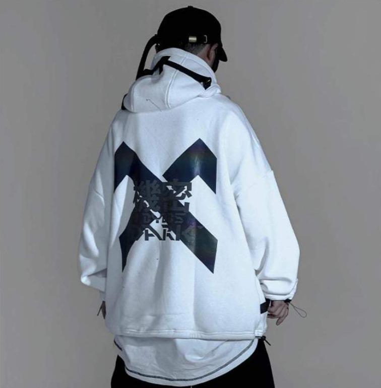 Techwear Hoodie with Headphones