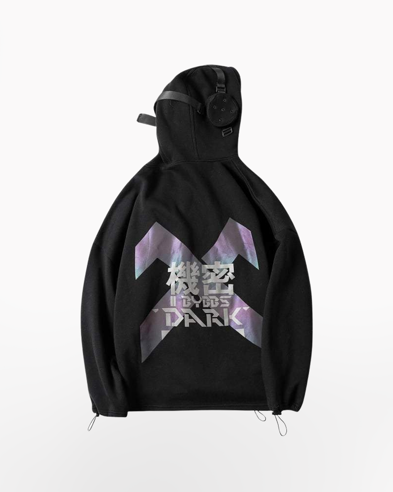 Techwear Hoodie with Headphones