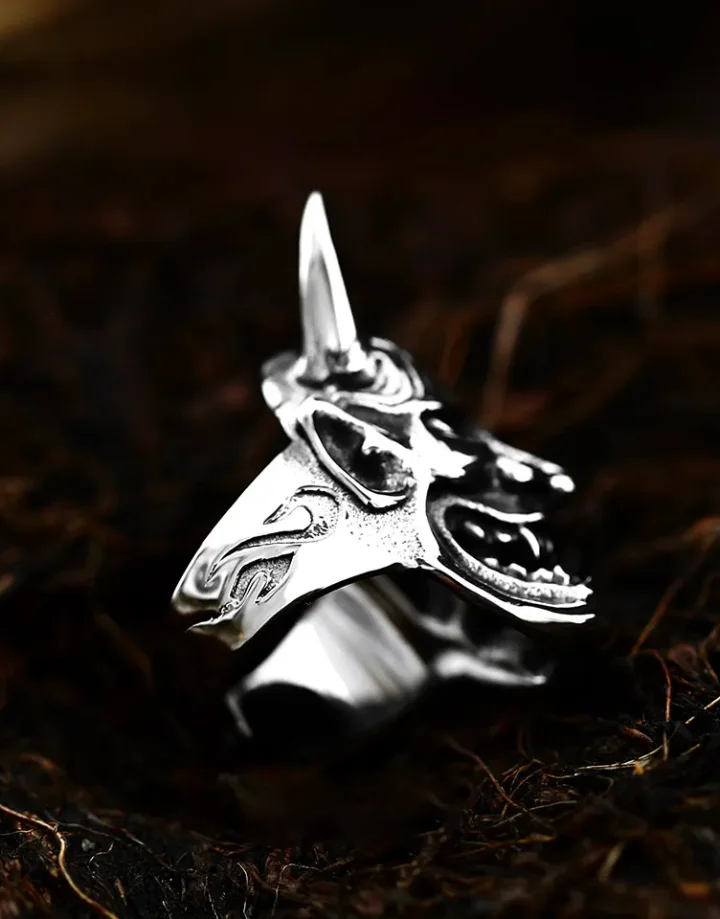 Techwear Japanese Demon Ring